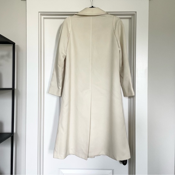 Vintage London Fog Classy Off-White Trench Coat - Size 8 - Picture 3 of 15